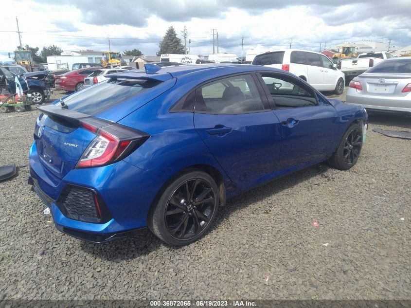 2017 HONDA CIVIC HATCHBACK SPORT - SHHFK7G43HU227930