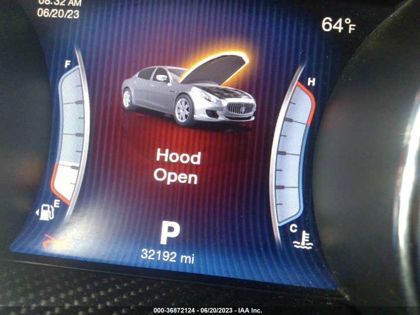 2016 MASERATI QUATTROPORTE GTS ZAM56PPA1G1171478
