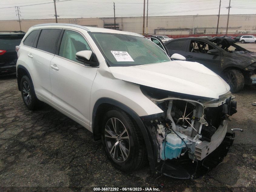 2016 TOYOTA HIGHLANDER XLE - 5TDKKRFH6GS183738