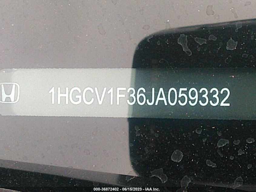 2018 HONDA ACCORD SEDAN SPORT 1.5T - 1HGCV1F36JA059332