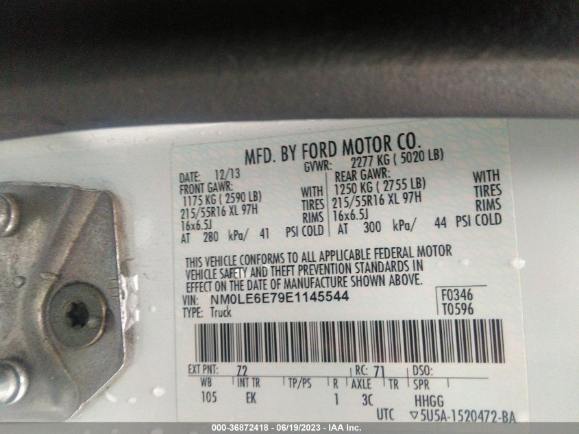 2014 FORD TRANSIT CONNECT XL - NM0LE6E79E1145544