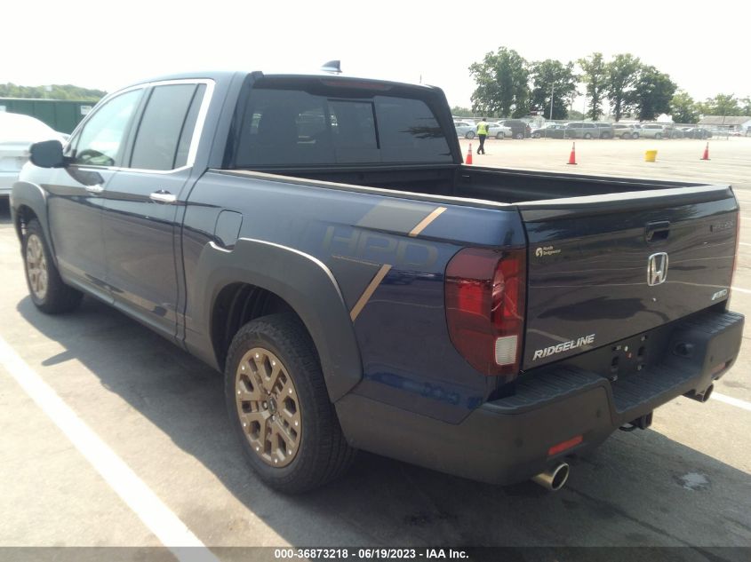 2021 HONDA RIDGELINE RTL-E - 5FPYK3F7XMB026011