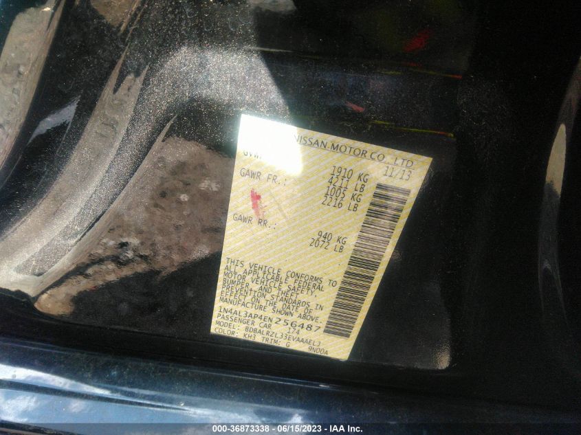 2014 NISSAN ALTIMA 2.5 S - 1N4AL3AP4EN256487
