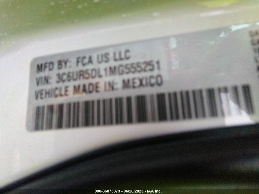 2021 RAM 2500 BIG HORN - 3C6UR5DL1MG555251
