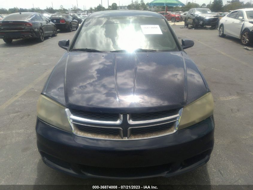 2013 DODGE AVENGER SE - 1C3CDZAB4DN662117