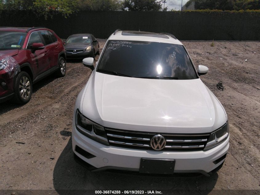 2019 VOLKSWAGEN TIGUAN SE/SEL/SEL R-LINE JET-BLA - 3VV2B7AX8KM192437