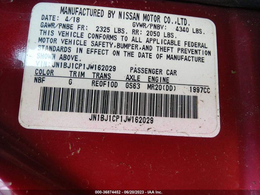 2018 NISSAN ROGUE SPORT S - JN1BJ1CP1JW162029