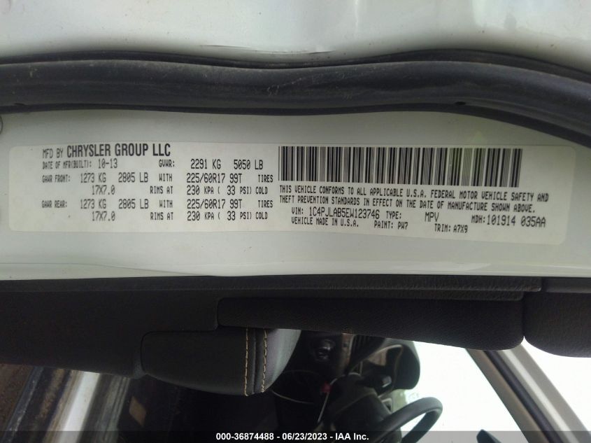 2014 JEEP CHEROKEE SPORT - 1C4PJLAB5EW123746