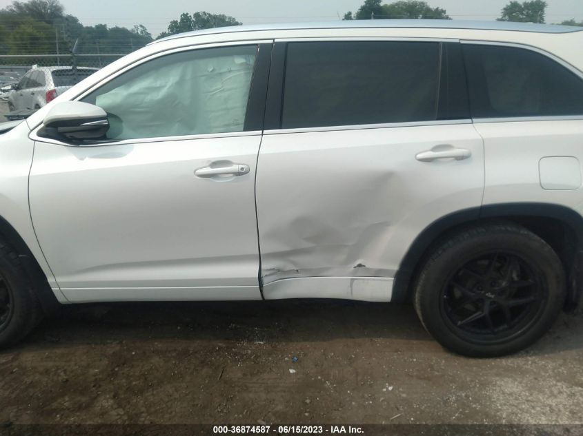 2014 TOYOTA HIGHLANDER LIMITED - 5TDDKRFH1ES049807