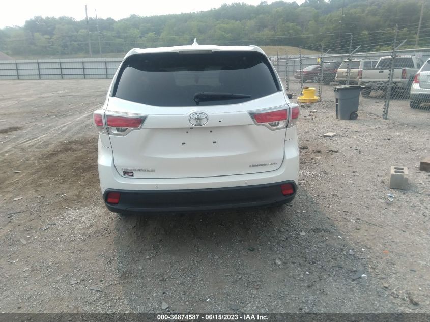 2014 TOYOTA HIGHLANDER LIMITED - 5TDDKRFH1ES049807