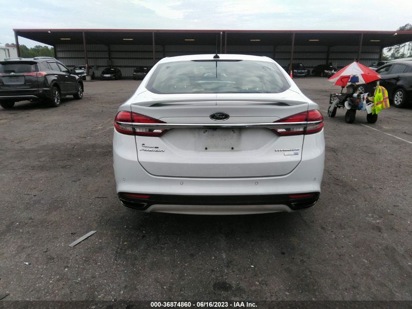 2018 FORD FUSION TITANIUM/PLATINUM - 3FA6P0D95JR154838