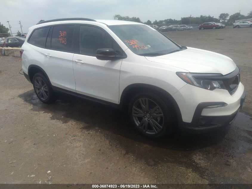 5FNYF6H39NB061942 HONDA PILOT SPORT 2022