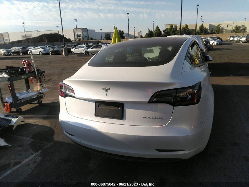 2022 TESLA MODEL 3 LONG RANGE - 5YJ3E1EB7NF181234