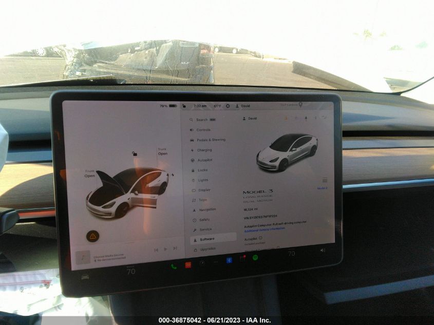 2022 TESLA MODEL 3 LONG RANGE - 5YJ3E1EB7NF181234