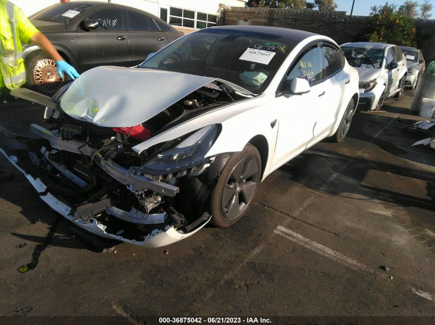 2022 TESLA MODEL 3 LONG RANGE - 5YJ3E1EB7NF181234
