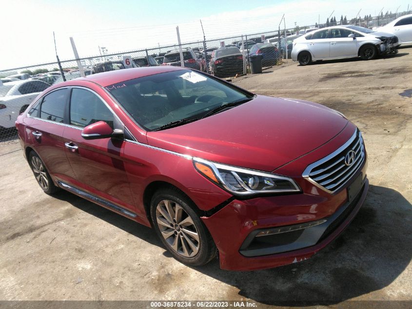 2016 HYUNDAI SONATA 2.4L SPORT - 5NPE34AF6GH389652