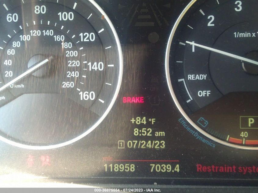 2013 BMW 3 SERIES 328I XDRIVE - WBA3B5G5XDNS04090