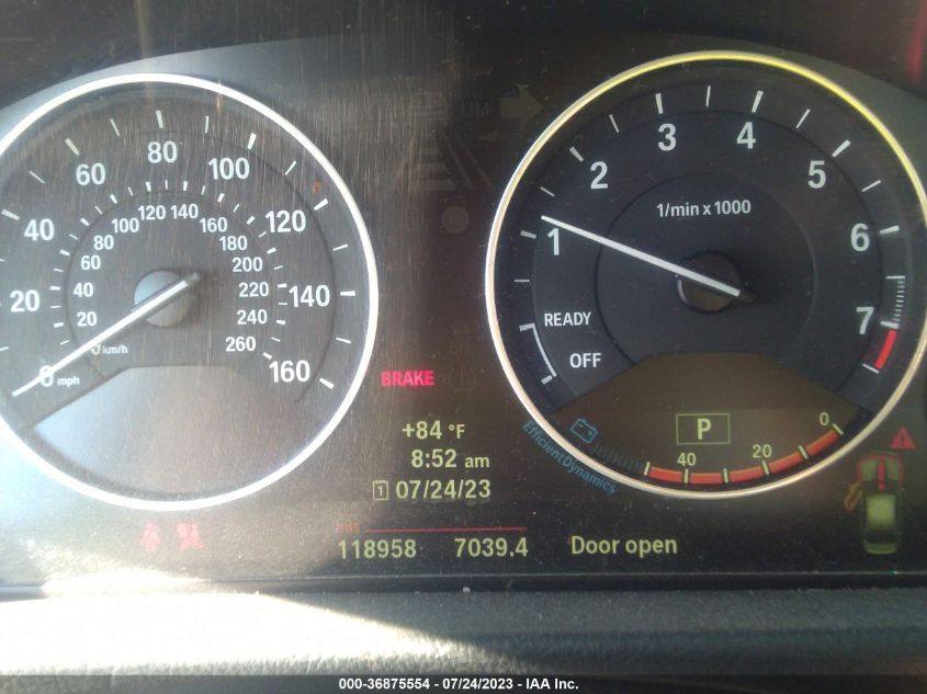 2013 BMW 3 SERIES 328I XDRIVE - WBA3B5G5XDNS04090