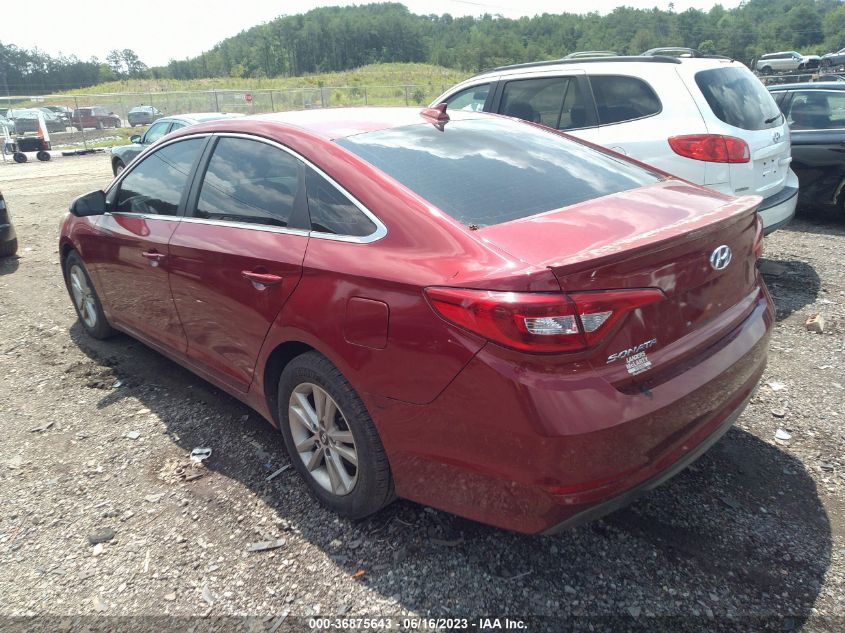 2015 HYUNDAI SONATA 2.4L SE - 5NPE24AF2FH081427