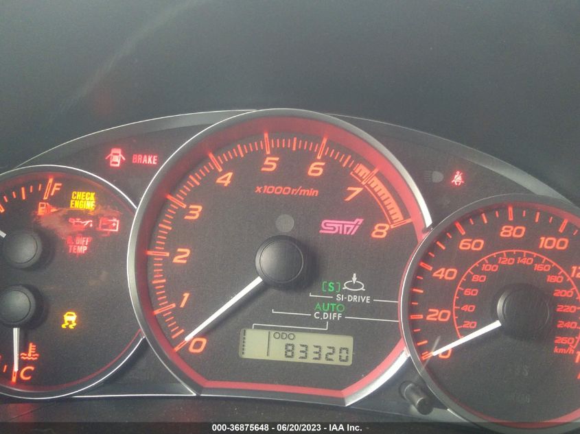 2014 SUBARU IMPREZA SEDAN WRX WRX STI JF1GV8J66EL013672