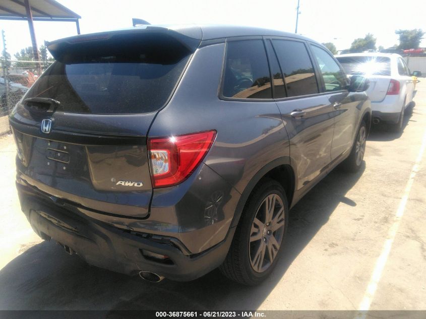 2021 HONDA PASSPORT EX-L - 5FNYF8H58MB021864