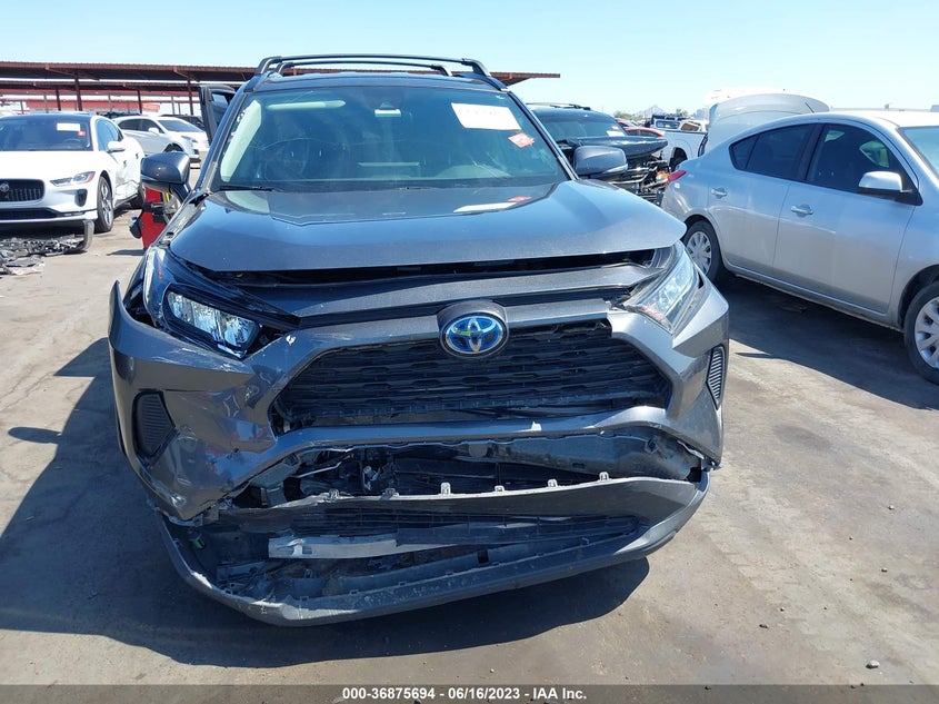 VIN 4T3M6RFV6MU012291 2021 TOYOTA RAV4 HYBRID LE