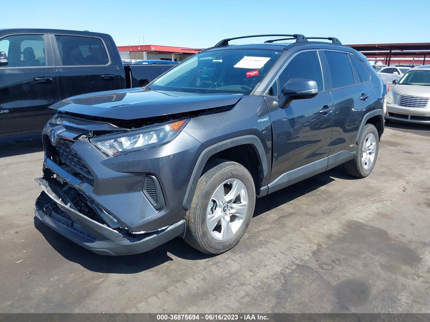 VIN 4T3M6RFV6MU012291 2021 TOYOTA RAV4 HYBRID LE