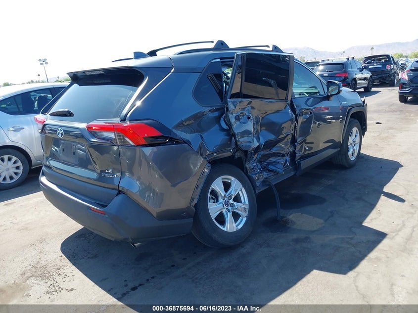 VIN 4T3M6RFV6MU012291 2021 TOYOTA RAV4 HYBRID LE