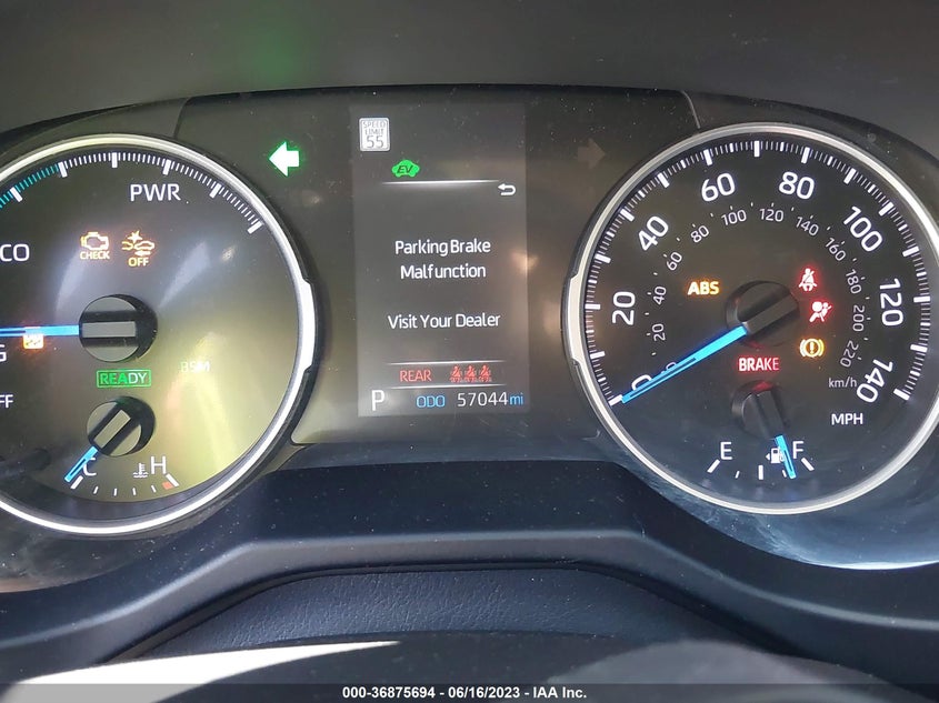 VIN 4T3M6RFV6MU012291 2021 TOYOTA RAV4 HYBRID LE