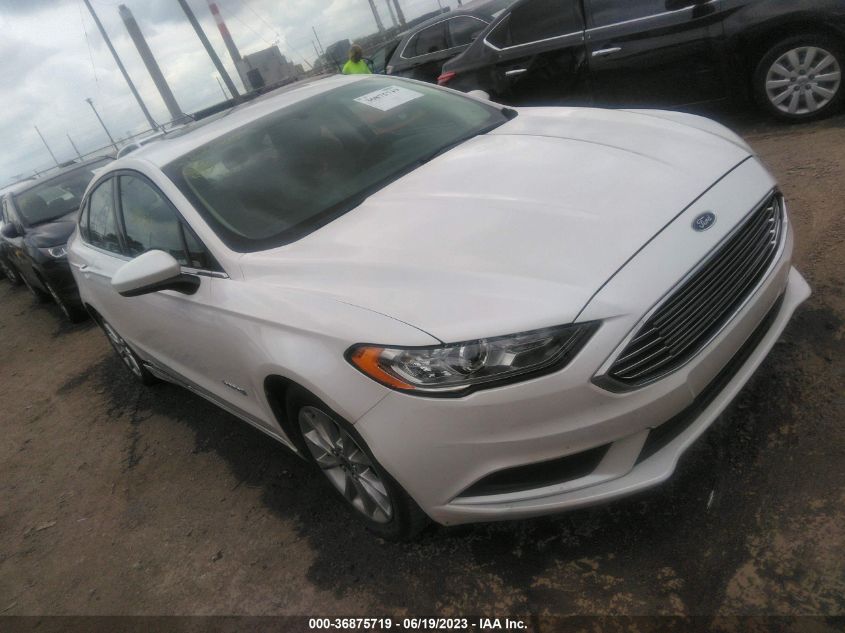 2017 FORD FUSION HYBRID SE - 3FA6P0LUXHR166855