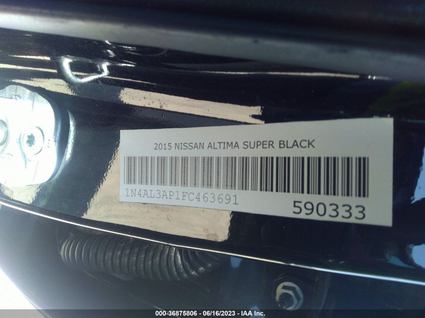 2015 NISSAN ALTIMA 2.5 S - 1N4AL3AP1FC463691