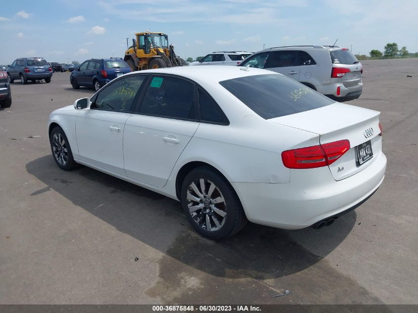 2014 AUDI A4 PREMIUM - WAUAFAFL6EN044019