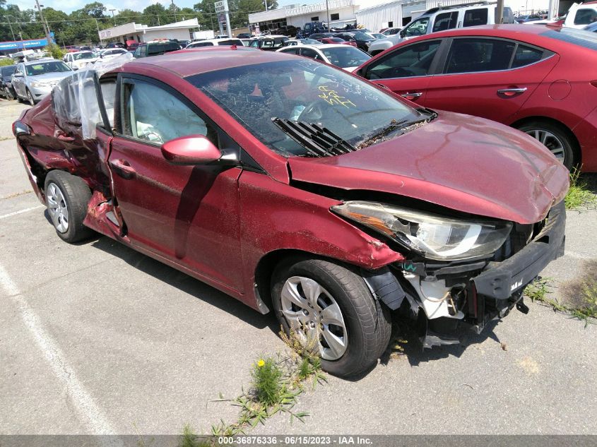 2016 HYUNDAI ELANTRA SE - 5NPDH4AEXGH764429