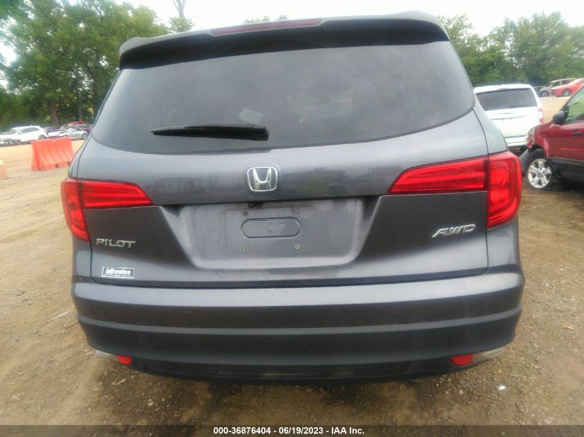 2017 HONDA PILOT EX-L - 5FNYF6H53HB080380
