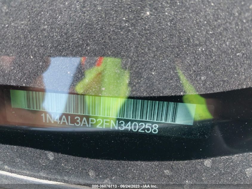 2015 NISSAN ALTIMA 2.5/S/SV/SL - 1N4AL3AP2FN340258