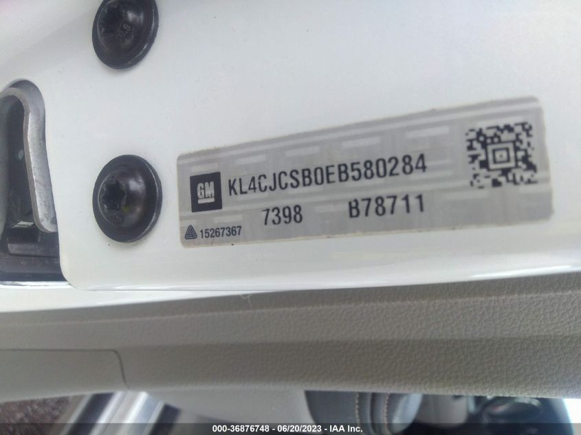 2014 BUICK ENCORE LEATHER - KL4CJCSB0EB580284