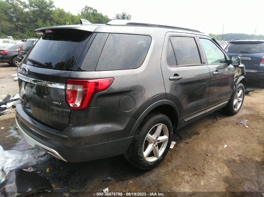 2017 FORD EXPLORER XLT - 1FM5K8D87HGD36788