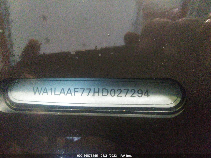 2017 AUDI Q7 PREMIUM PLUS - WA1LAAF77HD027294