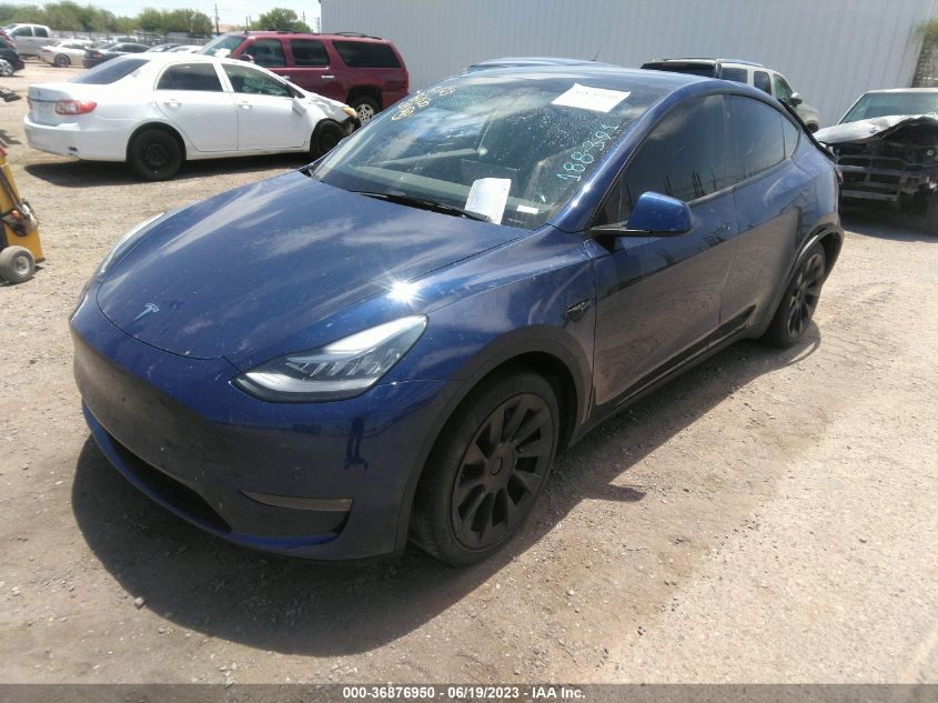 2021 TESLA MODEL Y LONG RANGE - 5YJYGAEE2MF188391