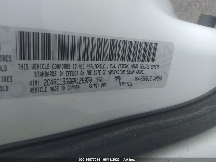 2016 CHRYSLER TOWN & COUNTRY TOURING - 2C4RC1BG6GR128970