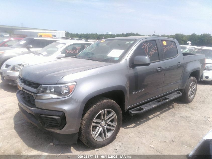 2022 CHEVROLET COLORADO 2WD WORK TRUCK - 1GCGSBEN5N1101335