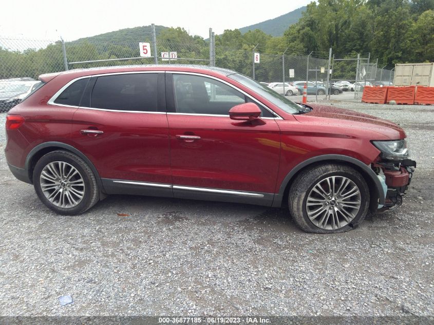 2016 LINCOLN MKX RESERVE - 2LMTJ6LR5GBL56072