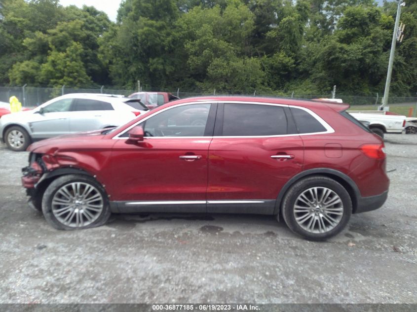 2016 LINCOLN MKX RESERVE - 2LMTJ6LR5GBL56072