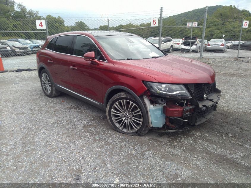 2016 LINCOLN MKX RESERVE - 2LMTJ6LR5GBL56072