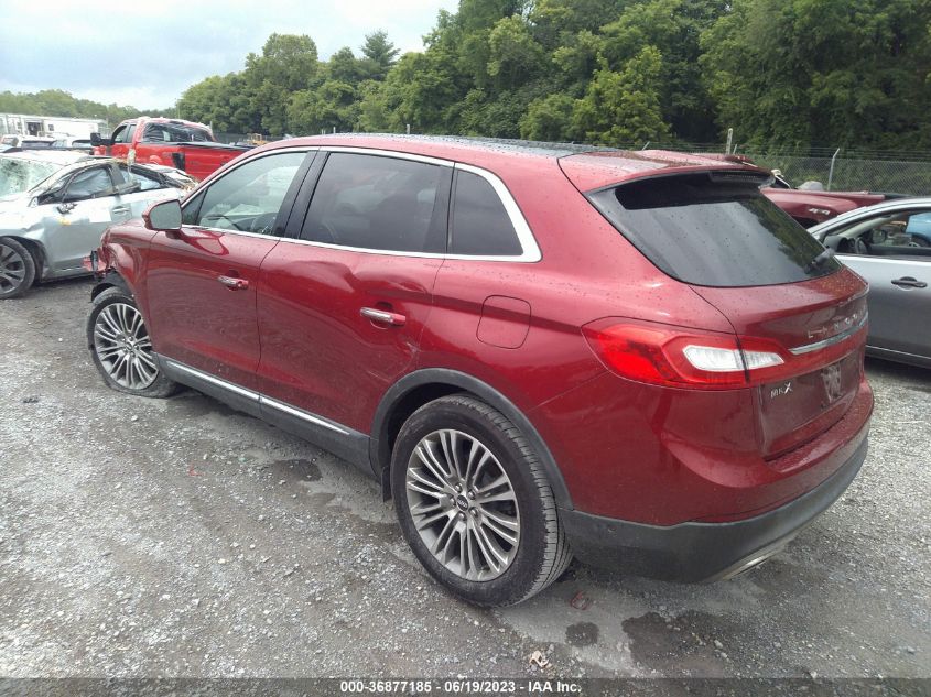 2016 LINCOLN MKX RESERVE - 2LMTJ6LR5GBL56072