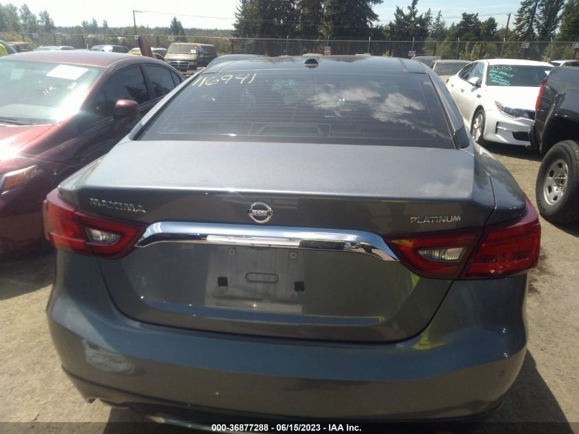 2017 NISSAN MAXIMA PLATINUM - 1N4AA6AP8HC362013
