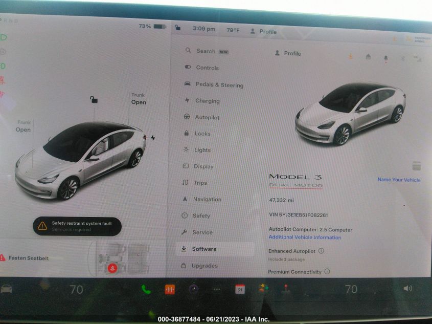 2018 TESLA MODEL 3 LONG RANGE - 5YJ3E1EB5JF082261
