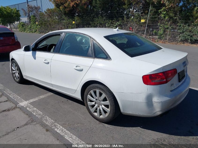 2014 AUDI A4 PREMIUM - WAUBFAFL0EA119471