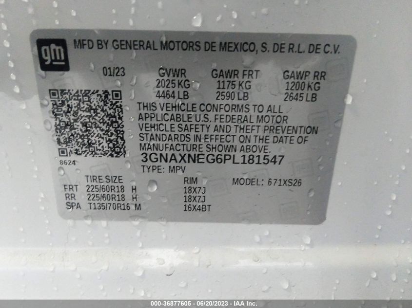 2023 CHEVROLET EQUINOX PREMIER - 3GNAXNEG6PL181547