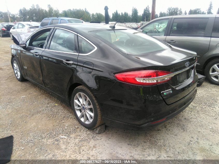 2017 FORD FUSION ENERGI SE - 3FA6P0PU4HR414172